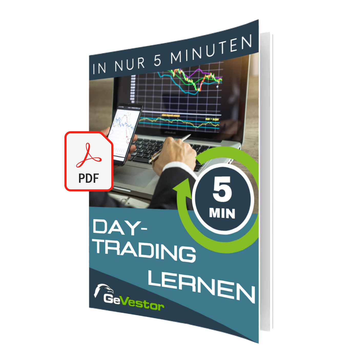 Cover des PDF-Reports: In nur 5 Minuten - Daytrading lernen 